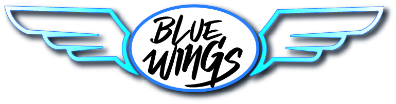 blue wings